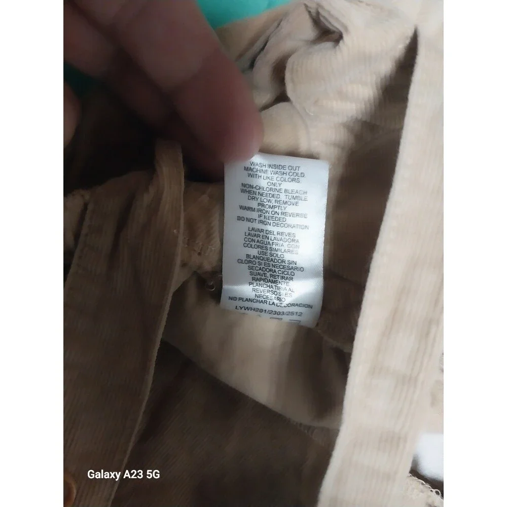 Disney Baby 18 months Winnie the Pooh Overalls Brown fine Corduroy 100% Cotton